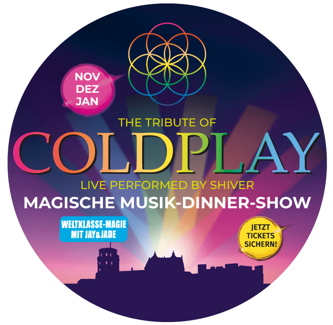 The Tribute of Coldplay – jetzt Tickets für die Musik-Dinner-Show sichern