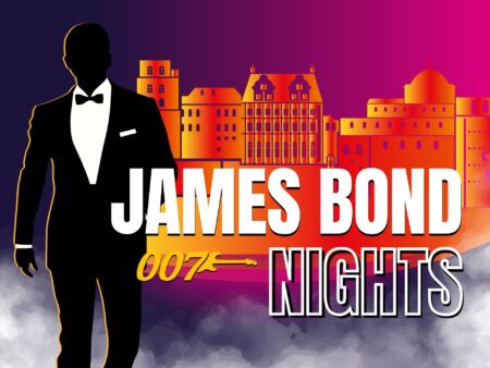 James Bond Night Heidelberger Schloss mit Bond Experte und Moderator Danny Morgenstern und Schauspielerin Brigitte Millar