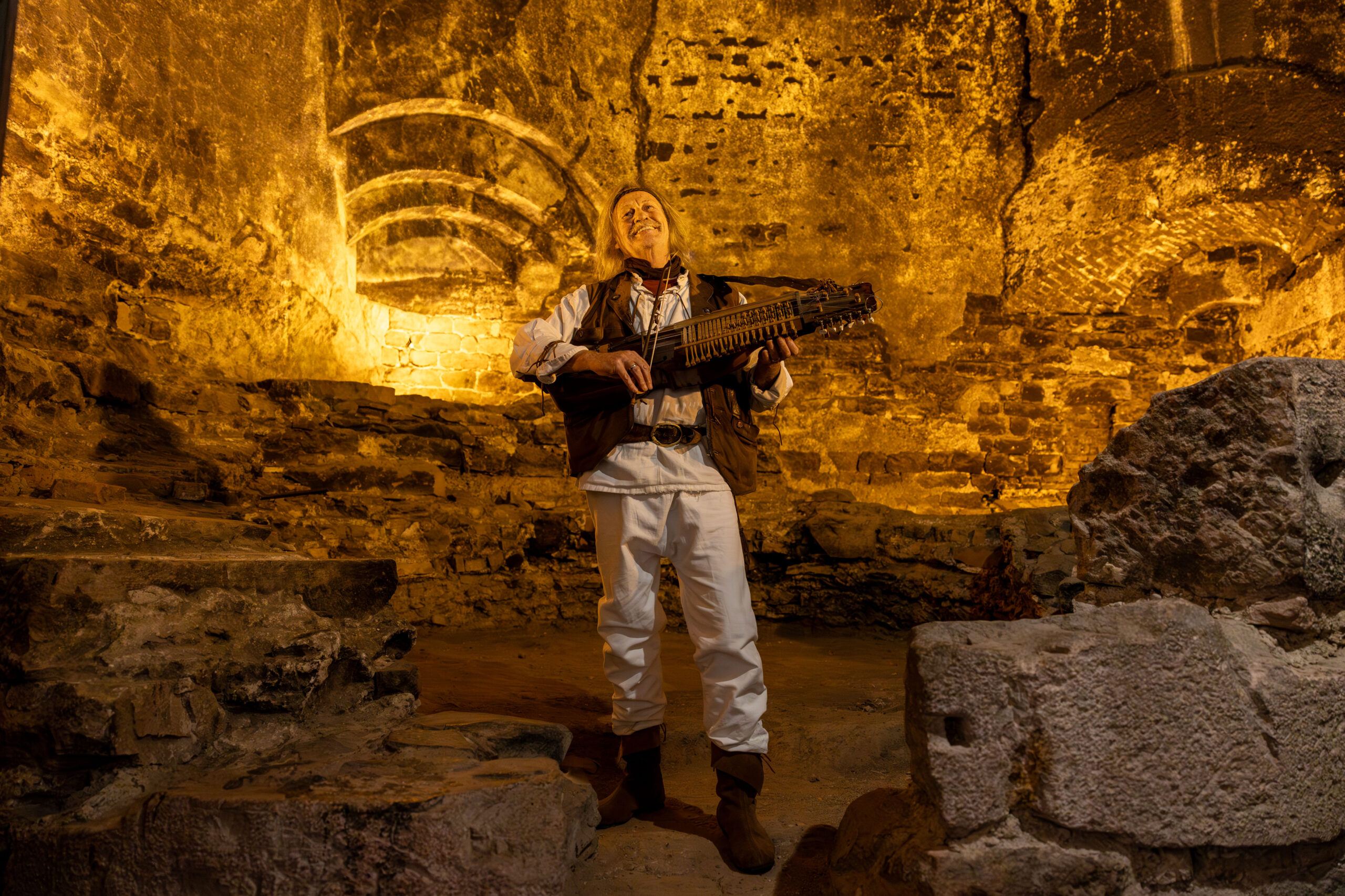 Der historische Backkamin im Backhaus des Heidelberger Schlosses